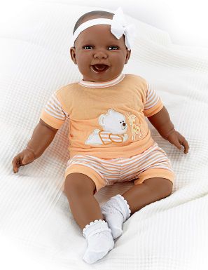 Doro Doll Puppe Rosie 52 cm mit Stoffkörper 1201GD-apricot